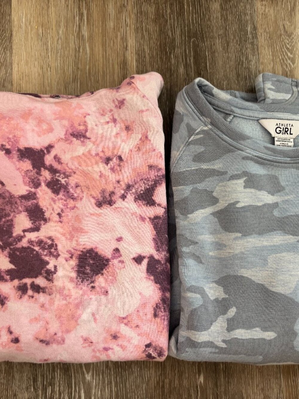 Athleta Girl hoodie and crew neck